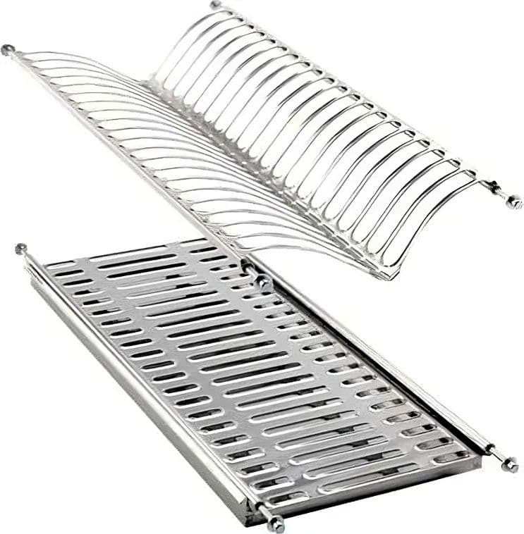 Scolapiatti e Scolabicchieri in Acciaio Inox con Vaschetta Ø 60 cm – Autres