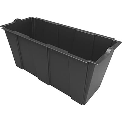 Vaso Fioriera Separe Bama Pp Nero Cm 79X35 H.cm 37 - 3