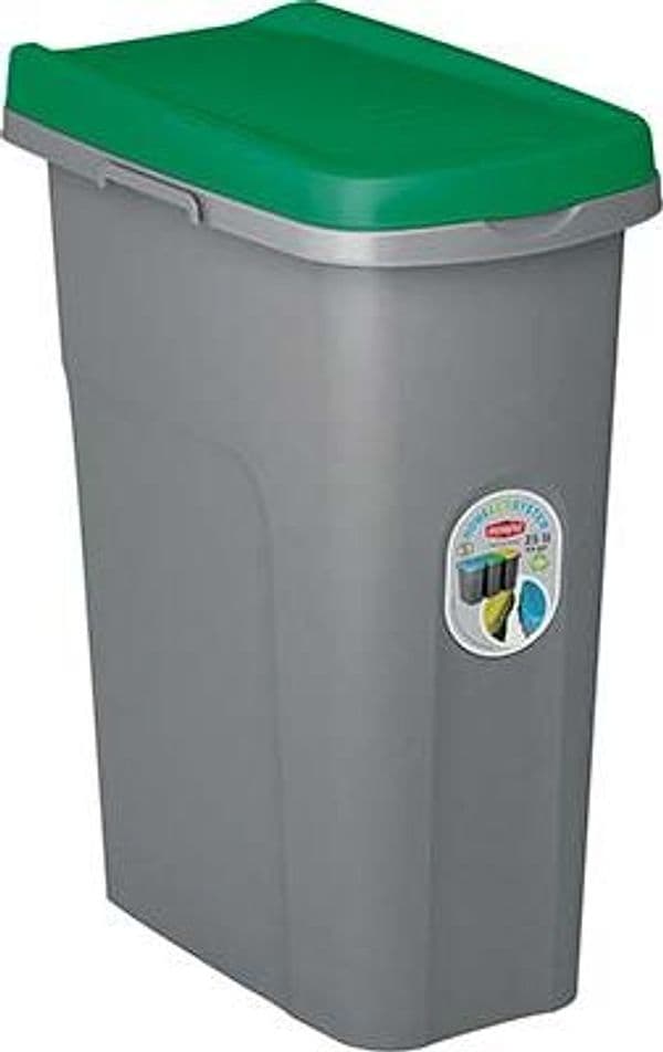 Pattumiera Immondizia Eco System Stefanplast Verde Lt 25 cm 39X24 H.cm 51 - 2