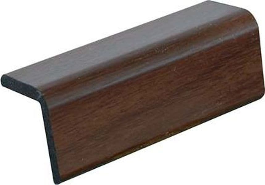 Paraspigolo Liscio Polistirene Noce Scuro 30 x 30 mm H 2900 mm 10 Pezzi - 2
