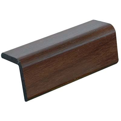 Paraspigolo Liscio Polistirene Noce Scuro 30 x 30 mm H 2900 mm 10 Pezzi - 2