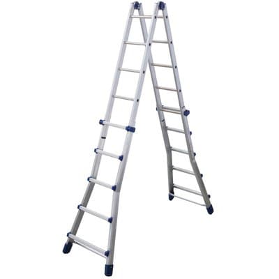 Scala Telescopica Briko Blu Facal Alluminio H. 512 Pioli 5 con 5 148 cm - 2