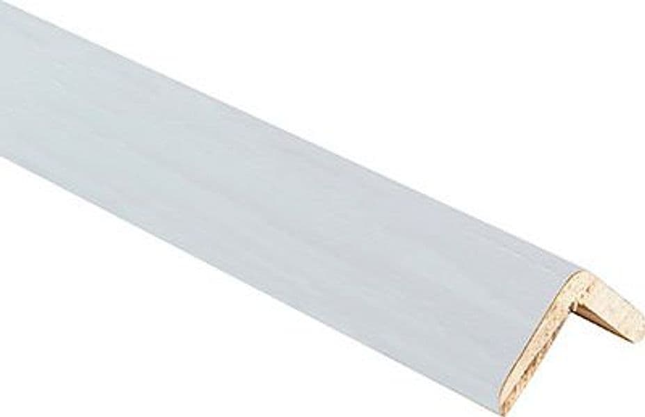 Paraspigolo Liscio Legno Pircher Ayous Bianco 28 x 28 mm H 3000 mm 20 Pezzi - 2