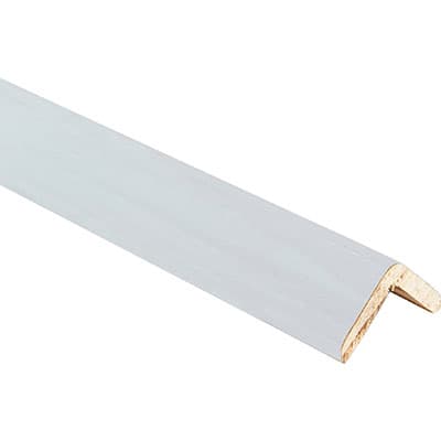 Paraspigolo Liscio Legno Pircher Ayous Bianco 28 x 28 mm H 3000 mm 20 Pezzi - 2