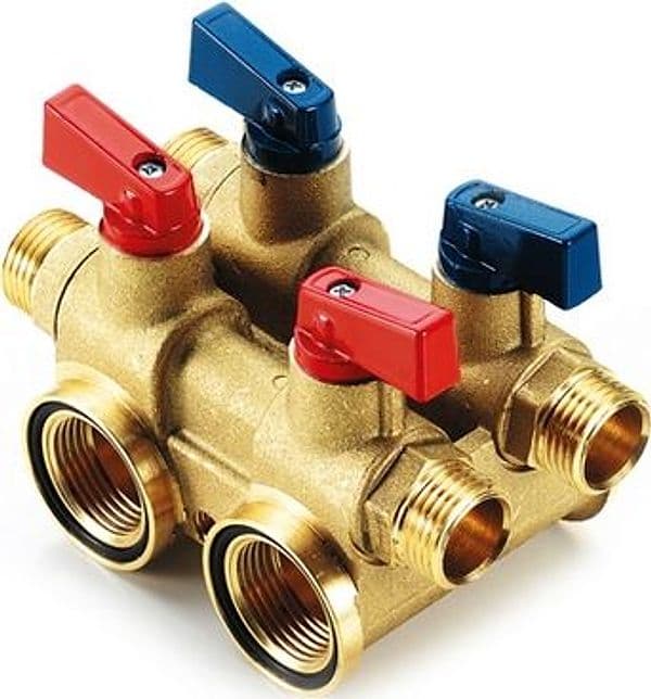 Collettore con Chiave da 3/4 Tiemm 16 x 1/2 per Ogiva Teflon 2 Vie - 2