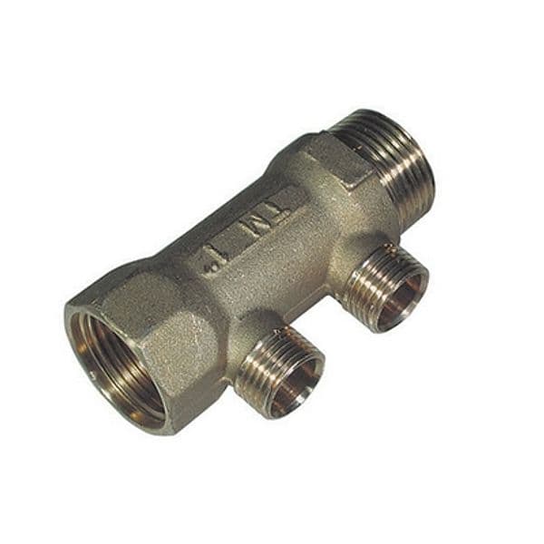 Collettore MF da 1 x 1/2 per Ogiva Teflon Tiemm 2 Vie