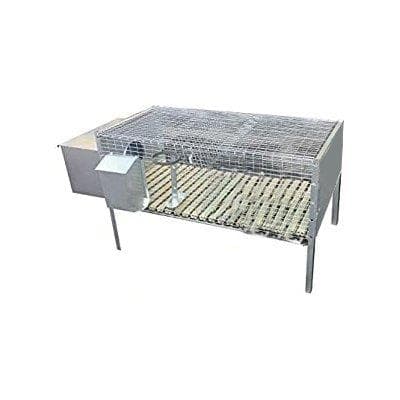 Gabbia per Conigli 1 Fattrice Acciaio Zincato H 100 x 50 cm 60 cm - 2