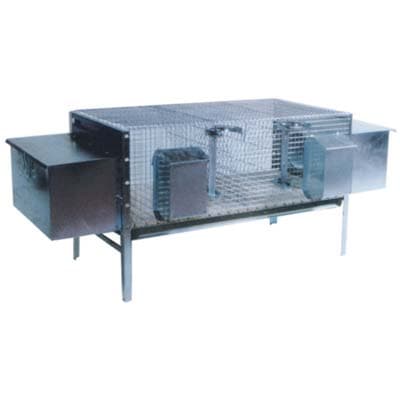 Gabbia Conigli Accessoriata Omz Acciaio Zinc H 160 x 50 cm 60 cm 1158128 - 2