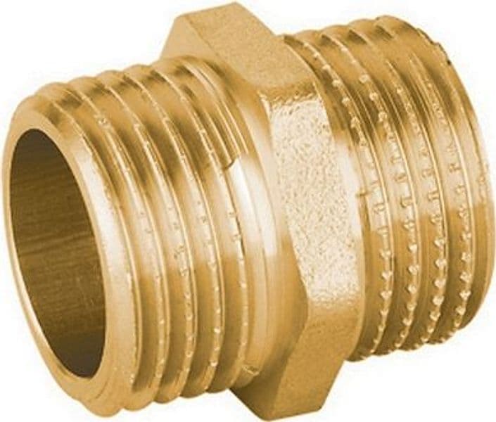 Nipple Diritto Mm in Ottone Giallo Pesante Ibp 11 x 2