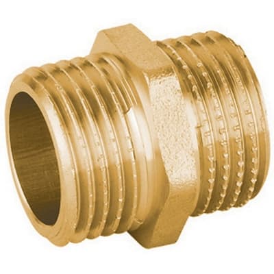 Nipple Diritto Mm in Ottone Giallo Pesante Ibp 11 x 4 - 3