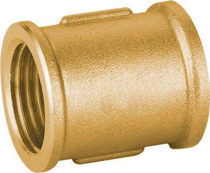 Manicotto Diritto FF in Ottone Giallo Pesante Ibp 11 x 4