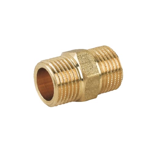 Nipple Doppio Prolungato Mm in Ottone Giallo Caval 1 - 2