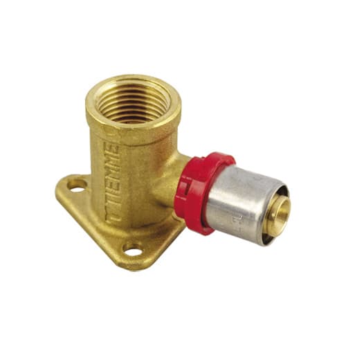 Raccordo Curvo Femmina Press Collo H 40 Tiemm ½ x 16 x 2,25 - 2