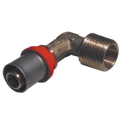 Raccordo Press Curvo Maschio per Multistrato Tiemm ¾ x 26 - 2