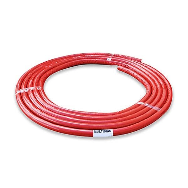Tubo Multi Dian Sistema Multistrato Coibentato Rosso Rotolo 10 m 20 x 2 Dh - 3