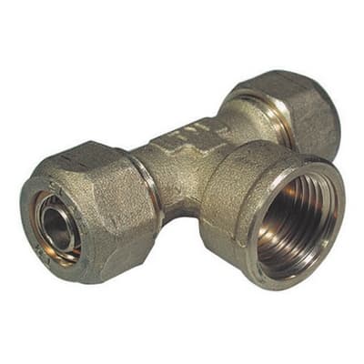 Raccordo a T Femmina per Tubo Cobra PEX Tiemm ¾ x 22 - 2