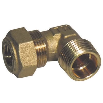 Gomito a 90 ° o Ring Gas Maschio Conico Tiemme ¾ x 22 - 3