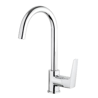 Rubinetto Miscelatore Monocomando Lavello Canna Alta Spartaco Mamol Cromo - 2