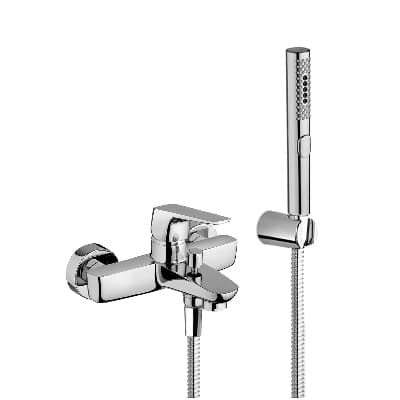 Rubinetto Miscelatore Monocomando Vasca con Accessori Spartaco Mamol Cromo - 3
