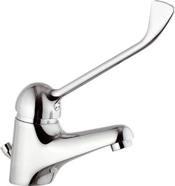 Rubinetto Miscelatore Monocomando Lavabo con Leva Clinica Epic Maria Cromo - 3