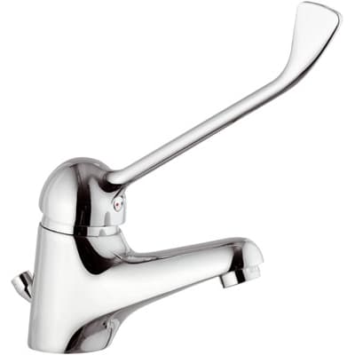Rubinetto Miscelatore Monocomando Lavabo con Leva Clinica Epic Maria Cromo - 3