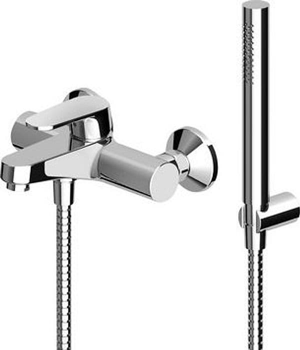 Monocomando Vasca Doccia Esterno C Accessori Serie Sun Cromo Zucchetti - 3