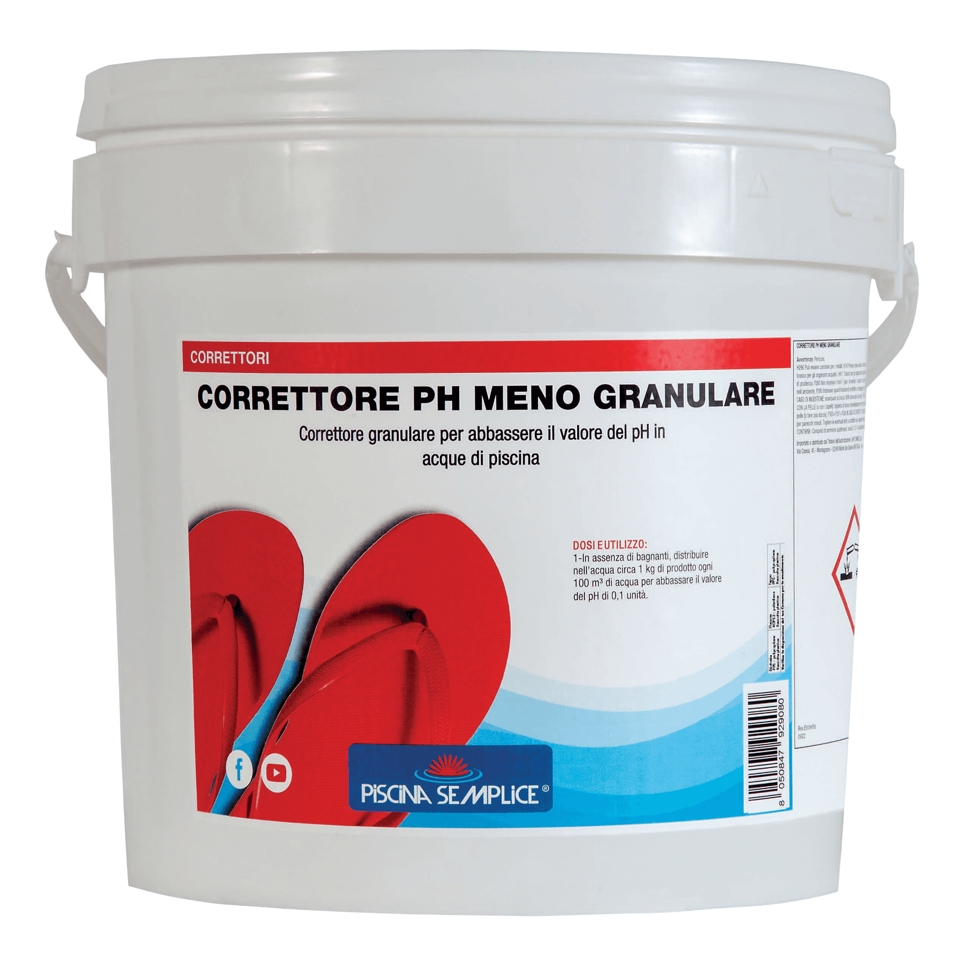 Correttore Ph Meno Granulare per Piscine 8 Kg Piscina Semplice - 3