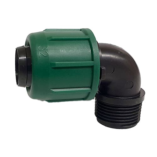 Gomito a 90 ° Filettato Maschio Irrit Ø 16 x ¾ - 3