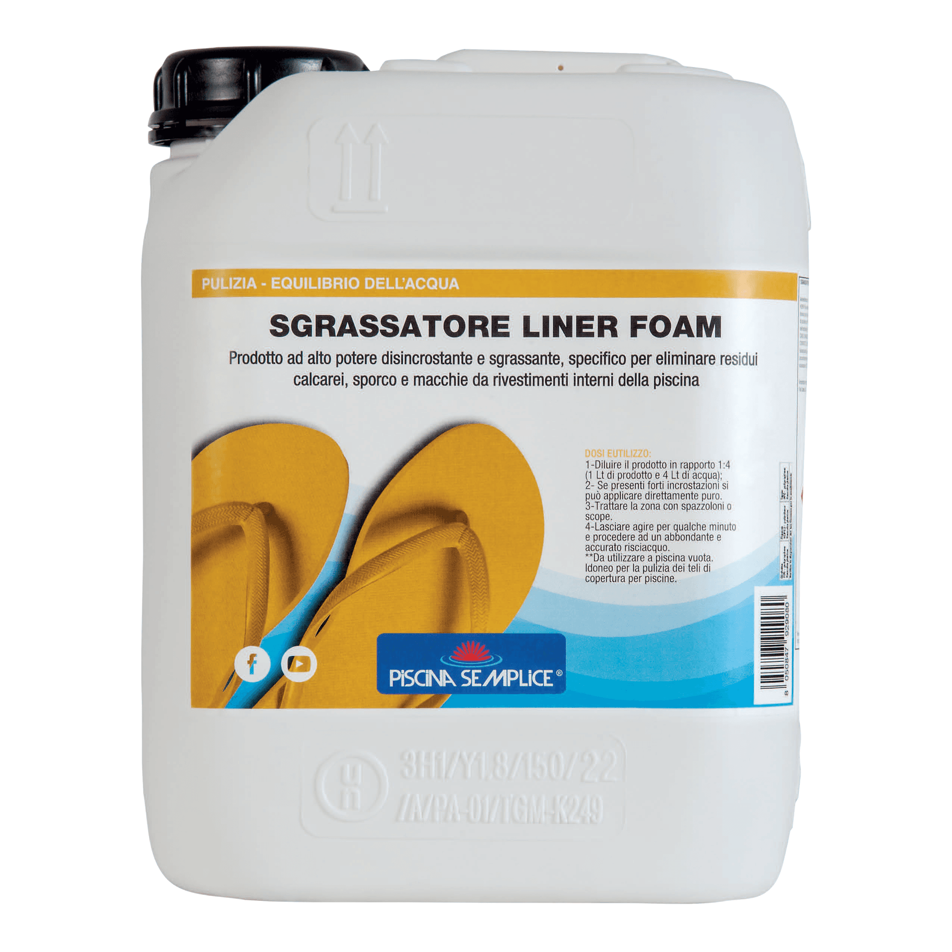 Sgrassatore per Piscina Liner 5 Kg Piscina Semplice - 2