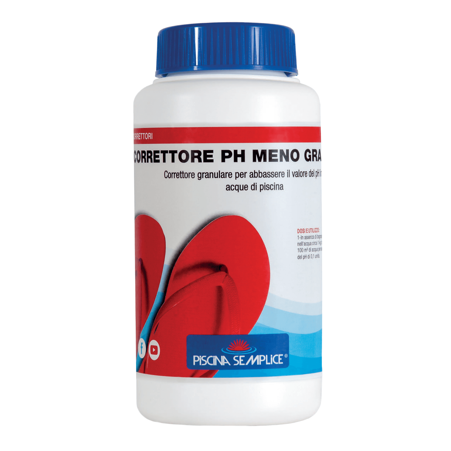 Correttore Ph Meno Granulare per Piscine 1,5 Kg Piscina Semplice - 3