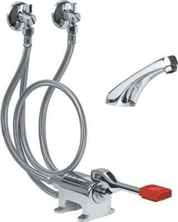 Kit Rubinetto Miscelatore Monopedale Esterno a Pavimento Idral - 3