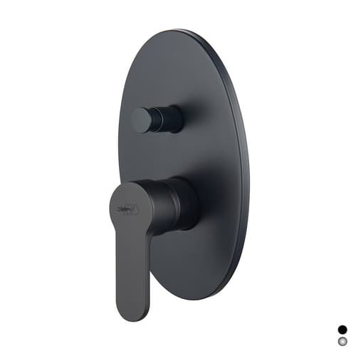 Rubinetto Miscelatore Monocomando Incasso Doccia Dh Nero Opaco 234 P145 Ne - 3