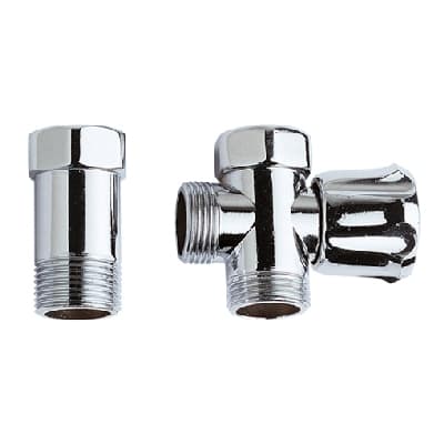 Rubinetto per Lavatrice con Coppia Retrogruppo Dado Girevole 3 4 x 3 Remer - 3