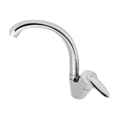 Monocomando Lavello Monoforo Canna Alta Como Dh Cromo - 3