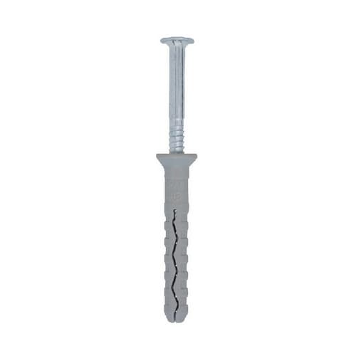 Tassello con Vite Zincata Bianca Tss Tass 8 x 120 Vite 4,8 x 125 100 Pezzi - 3