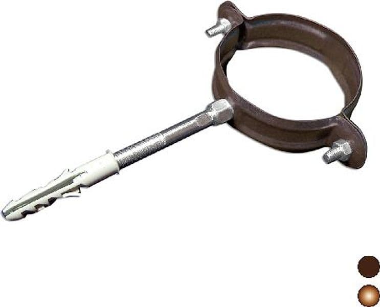 Collare Pluviale Rotondo Pre Verniciato Dh Ø 80 Color Rame 2 Pezzi - 3