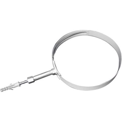 Collare a Regolazione Variabile per Tubi Fumo Verni Bianco Dh Ø 80 a 140 - 3
