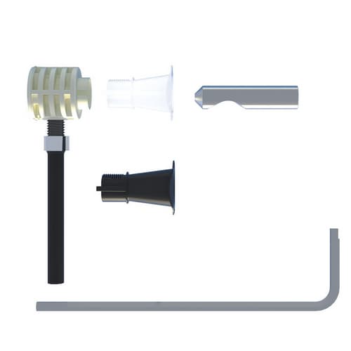 Fissaggio Nascosto per WC Bidet Sospesi con Accesso da Sotto Fisch - 3