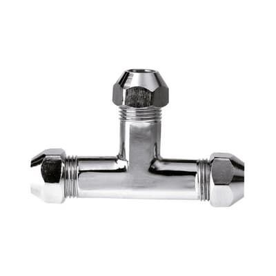 Raccordo a T con Guarnizione e Dadi Conici 10 x 10 x 10 mm Remer - 3