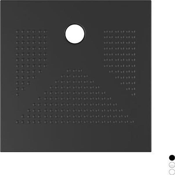 Piatto Doccia H3.6 Quadro in Ceramica Linph Bianco Lucido 80 cm x 80 H 3,6 - 3