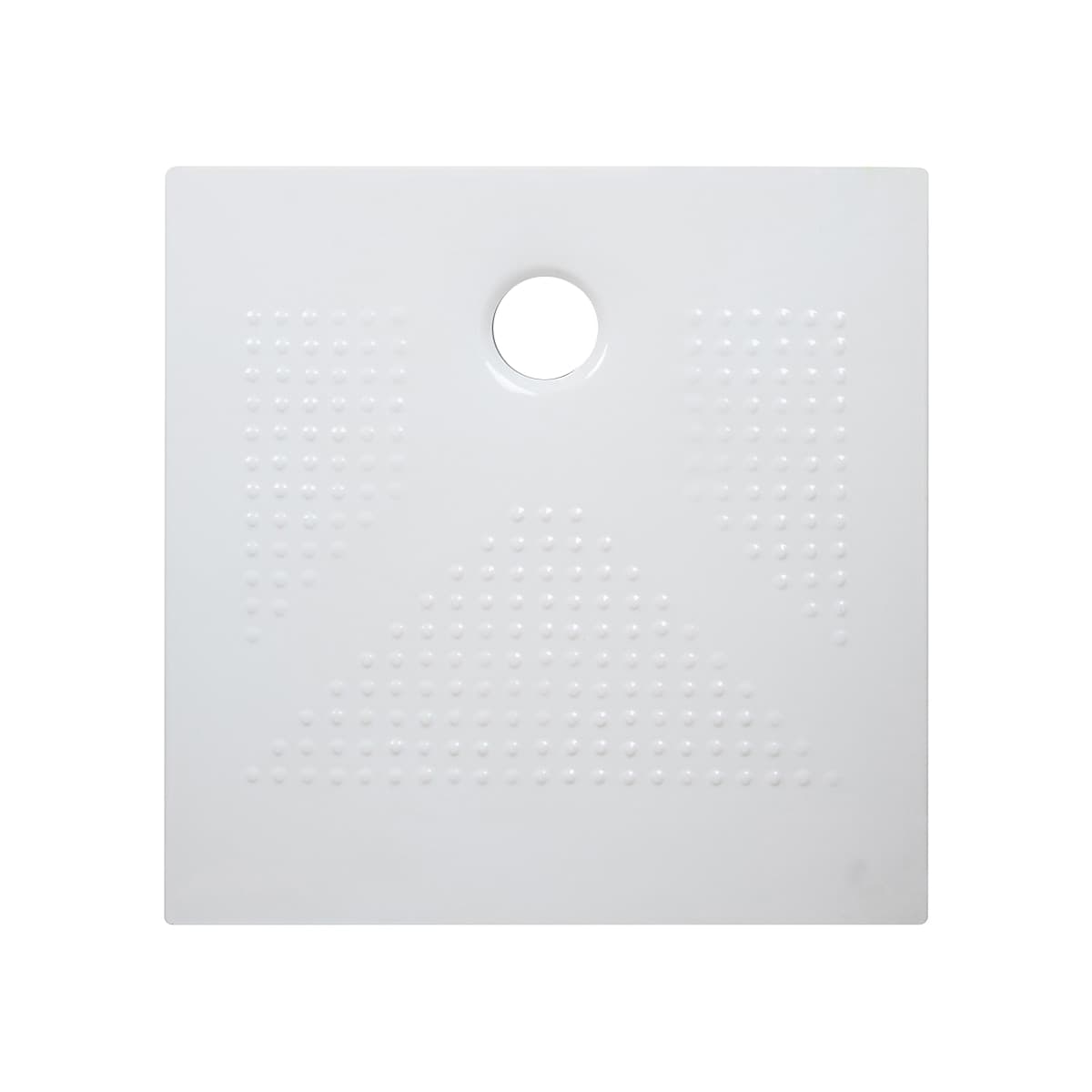 Piatto Doccia H3.6 Quadro in Ceramica Linph Bianco Lucido 80 cm x 80 H 3,6