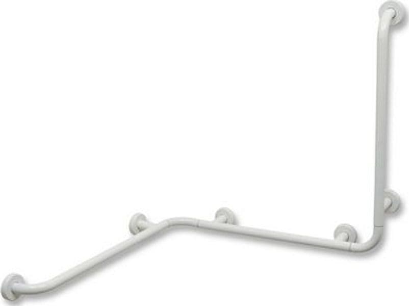 Corrimano ad Angolo con Montante a Destra Dh CM.65 x 65 x 75 Dx - 2