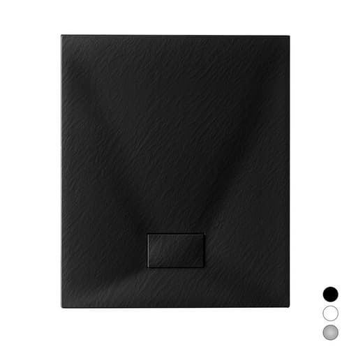 Piatto Doccia Stone Essence Slim Rettangolare Dhimp Nero 80 cm x 90 - 2