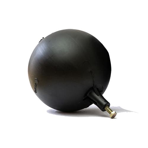 Sfera in Plastica Tonda Nera per Aste Piatte Ikaro Ø 120 - 3
