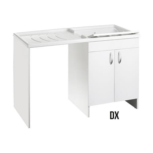Mobile Coprilavatrice con Vasca Dh L124XP60XH89 Cm Vasca a Dx - 3