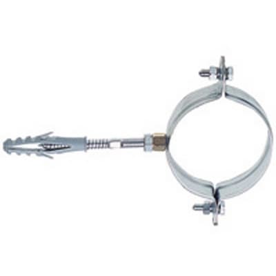 Collare Tondo Acciaio Zinc C Perno e Tassello P Fissaggio Tubi Oter 80 mm - 3