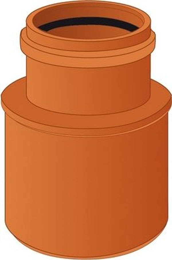 Aumento Piatto 63 x 75 PVC Arancio Nicol Ø 63F 75M - 3