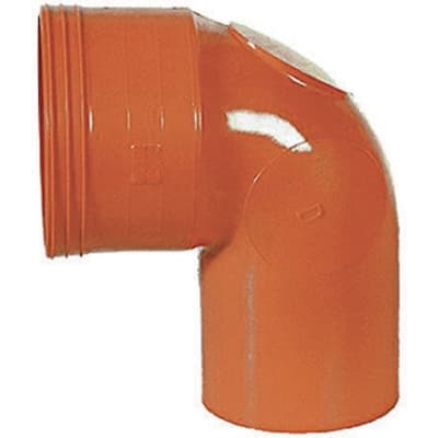 Curva WC in PVC Arancio Ø 100 Senza - 3