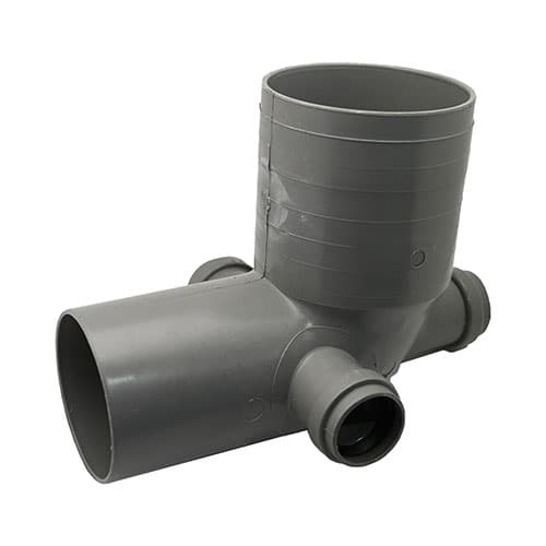 Curva WC Ø 100 3 Attacchi Ø 40 Destro Sinistro Poste Esclu - 3