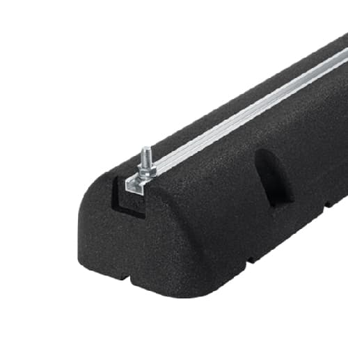 2 Pezzi Supporti a Pavimento in Gomma Nera Artip L 600 x P 160 x H 95 mm - 3